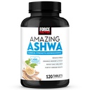 FORCE FACTOR Verbazingwekkend Ashwa, KSM-66 Ashwagandha Supplement voor Stress Relief, Focus, Geheugen, Immuun Ondersteuning, met Vitaminen, Mineralen & Antioxidanten, Cortisol Supplementen voor Vrouwen, 120 Tablets
