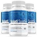 (3 Pack) Sciatisoote Supplement voor Sciatica, Sciati Soothe Zenuwgezondheid, Sciatisoote Capsules Vitaminen, Sciatisoote Advanced Algehele Wellness Ondersteuning Maximale sterkte Formule USA (180 Capsules)