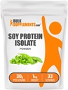 BulkSupplements.com Soja Proteïne Isolaat Poeder - Vegan Proteïne Poeder, Unflavored - Pure & Gluten Vrij, 30g per portie, 1kg (2,2 lbs) (Pack of 1)