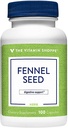 The Vitamin Shoppe Fennel Seed 480MG (Foeniculum Vulgare Seed), Herbal Supplement for Digestive Support & Intestinal Health (100 Capsules)