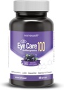 NANOWELL EyeCare Anthocyanins 100 - Eye Health Supplement met bosbes, Zeaxanthine, Luteïne, Anthocyanines, Vitamine A, E, Selenium & Copper - 60 Softgels, 60 Day Supply