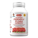 ANDREW LESSMAN Ultimate Friendly Flora Probiotic 240 Capsules - 25 Miljard CFU, Uitgebreide Blend van vijf Probiotische Strains, Krachtige Immune en Digestieve Ondersteuning. Probiotica voor vrouwen of mannen