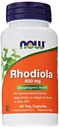 NOW Supplementen, Rhodiola 500 mg, helpt lichaam aanpassen aan stress van de dagelijkse levensduur*, Adaptogene Herb*, 60 Veg Capsules