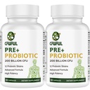 Probiotica voor vrouwen en mannen - 200 miljard CFU 12 strains Probiotica voor spijsverteringsimmune & Gut Health, met Organic Prebiotic Plank Stable Probiotic Supplement for Bloating 120 Capsules