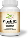 Zen Supplementen - Vitamine K2 45Mcg MenaquinGold® Natuurlijke Vitamine MK-7 - Biedt Cardiovasculaire ondersteuning & Bone Health Support 60-Vegcaps