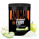 Animal Fury Pre Workout Powder - Green Apple, 350mg Cafeïne, BCAA Aminozuren, 2g Beta Alanine, Citrulline & Tyrosine, Energie, Focus, Kracht, Endurance, Preworkout voor mannen en vrouwen, 20 porties