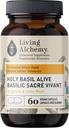 Holy Basil Supplements - Gefermenteerde Heilige Basil met natuurlijke citroenbalsem - Dagelijkse supplementen voor vrouwen en mannen - Vegan, niet-GMO - Levende Alchemie, 60 stuks