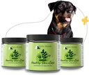 kin+kind Biologische Multivitamine voor honden en katten - Pet Supplement voor gezonde huid en jas - Veilige, natuurlijke formule met Tarwegras, Kelp, Zeewier en Kokosnoot - Made in USA - Bundle (3 x 8 oz)