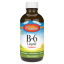 Carlson - B-6 Liquid, Vitamin B-6, Energy Production, Heart Health, Berry Limonade Flavor, 120 ml (4 Fl Oz)