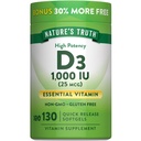 De waarheid van de natuur Vitamine D3 1000 IE Softgels 