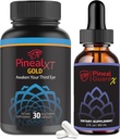 Pijnlijke Garde X Gland Decalcificatie en Pitutaire Ondersteuning Supplement - Liquid Drops Verbeter de pijnappel XT resultaten - Natuurlijke snel-werkende derde oogactivering - 2 fl oz