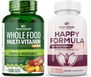 Gezonde Wellness Geheel voedsel Multivitamine voor mannen - Natuurlijke Multi Vitaminen, Mineralen, Biologische Extracten Gelukkig Formule Natuurlijke Formule Relief Supplement Bundle