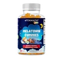 Vitamatic Sugar Free Kids Melatonine 1mg, 90 Gummies, Ananas & passievruchten Flavored Gummies, 90 Days Supply