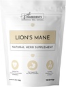 JUST INGREDIËNTEN Biologische Leeuwen Manenpoeder 100 Servaties 100% Biologische & Veganistisch Supplement 