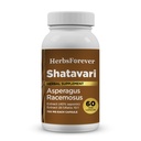 Herbsforever Shatavari Capsules Premium Asperges Racemosus Supplement 40% Saponins 750 mg High-Potency Formula - 60 Vegetarische Capsules Herbal Wellness & Balance Support Non-GMO
