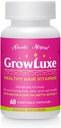 Nicole & Alyssa Growluxe Hair Skin and Nail Vitamin Supplement for Men & Women - 60 Vegetarische Capsules - Glutenvrij - Non-GMO - Made in The USA - Ondersteunt sterke nagels, haar en huid (Pack of 1)