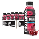 Proteïne2o Hydration Drink - 2-in-1 Liquid Clear Whey Protein Isolaat en Elektrolyte Drink - 15g Proteïne, Vitaminen B5, B6 - Post-workout Herstel - 16,9 Fl Oz - 12 Tel Wild Cherry