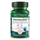 Zuiverheid Producten Geheugen500 Bacoma monniera/Brahmi Elite Nootropic Complex - Ondersteunt Peak Cognitive Performance*, Verhoogde Leersnelheid* en Gezond Geheugen & Herinnering* - 30 Vegetarische Caps