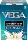 Vega Organic All-in-One Vegan Protein Powder, French Vanilla - Superfood Ingrediënten, Vitaminen voor Immunity Support, Keto Friendly, Pea Protein for Women & Men, 13,5 oz (Verpakking mei Vary)