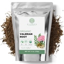 Elanen Naturals Biologische Valeriaanwortel 4 oz. (113 g), USDA Certified Biologische Valeriaanwortelkruidthee, Te De Valeriana Para Dormir, Valariaan officinalis Whole Loose Leaf, Cut & Sifted