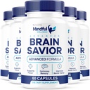 (5 Pack) Mindful Wellness Advanced Brain Savior Capsules, Official Mindful Wellness Supplement Pillen, Mindful Wellness Support Capsules Premium Formula - Alle natuurlijke pillen, 300 capsules voor 5 maanden