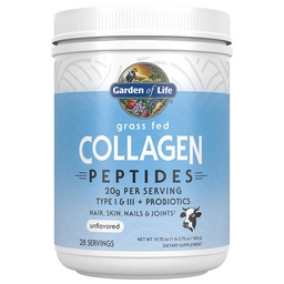 Garden of Life Grass Fed Collagen Powder, Unflavored, 28 Servings