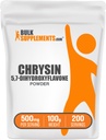 BulkSupplements.com Chrysin poeder - 5,7-Dihydroxyflavone, Chrysin Supplement, Antioxidanten Supplement - Glutenvrij, 500mg per portie, 100g (3,5 oz) (pakket van 1)