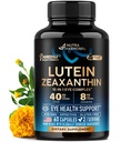 Oogvitaminen - Luteïne- en Zeaxanthinesupplementen - ARDES2 gebaseerd supplement voor senioren en volwassenen - Ooggezondheid & Vision Support - Saffraan, Zink, Vitaminen, Koper, Super Greens - Made in USA, 60 Capsules