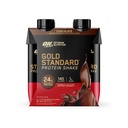 Optimale Voeding Goud Standaard Proteïne Shake, 24g Proteïne, Ready to Drink Proteine Shake, Glutenvrij, Vitamine C voor Immune Ondersteuning, Chocolade, 11 Fl Oz, Pack of 4 (Verpakking mei Vary)