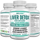 Lever Reiniging Detox & Repair Supplement, Artichoke Extract Lever Gezondheid Formule w 22 Kruiden voor leverondersteuning, Lever Detox Reiniging pillen - Melkdistel Dandelion Kurkuma Gember Beet Zink, 60 Capsules