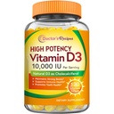 Recepten voor artsen Vitamine D3 10000 IE, Bones, Tanden en Immuun Support, Non-GMO, No Gelatine, Gluten of soja, 120 Vegetarische Softgels