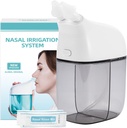 Neus Irrigatiesysteem met 30 Saline Packets, Sinus Rinse Machine, Neus Sinus Cleaner Machine met Water Tank en Afval Verzameling Tank - Grey