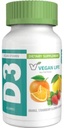 Veganistisch Leven Voeding - Vitamine D3 Gummies voor kinderen en volwassenen (1000 IE) - Glutenvrij, Non-GMO, Ondersteunt Bot Gezondheid en Immuun Systeem - 60 Gummies