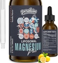 Liposomal Magnesium Citrate Drops for Gut and Bone Health, Mood and Stress Management, Powerful Formula with Vitamin B6 and Zinc Gluconate 60ml (2.04 Fl Oz (Pack of 1))