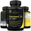 Vlaszaadolie Capsules - 1000 mg - 120 Vegan Soft Gels - Hoog in Omega 3, 6, 9 - Koud geperste Vlaszaad formule - 4 maanden levering - door NextGenU