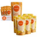 Brodo Diepgewortelde biologische kip Broth met Kurkuma & Ginger Dense, Chef Crafted Bone Broth in Single Serving Pouches Niet gemaakt van concentraat, Geen conserveringsmiddelen (6x 8.3 oz Zakjes)