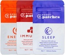 Energie Patches Variety Pack - Wellness Patch met energie, b12, Cafeïne en andere natuurlijke ingrediënten voor Focus, Ontwaken, Topische Patches