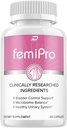 FemiPro Support Supplement - Probiotic Femi Pro Pills, FemiPro 24 Hour Support Microbiome Probiotic Urinary Control Leaks Health, Femie Pro Reviews (60 Capsules)