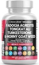 Clean Nutraceuticals Fadogia Agrestis Tongkat Ali Turkesterone Supplement met geile geitenkruid, Saw Palmetto, Maca Root, Siberische Ginseng, Tribulus Terrestris, Fenegriek, Wild Yam - 60 Tel.
