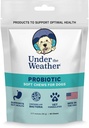 Onder de Weather Pet Zachte Honden Kauw Supplementen voor Kalmeren en Probiotica Ondersteunt Ontspanning en Normale Emotionele Evenwicht bij Honden (Probiotica, 60 Tel)
