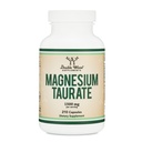 Magnesium Taurate Supplement voor cardiovasculaire gezondheid Boost Magnesium niveaus (1.500mg per portie, 210 Vegan Capsules) Non-GMO, Glutenvrij, door Double Wood Supplementen