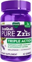 ZzzQuil Pure Zzzs Triple Action Gummy Melatonine Sleep Supplement, 21 Tellen (pakket van 2,0) 42,0 Tellen