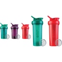 BlenderBattle Classic V2 20-once Shaker Bottle, 3-pack: rood, groen en Plum & Classic V2 Shaker Bottle Perfect voor eiwitshakes en pre-workout, 28-once (2 Pack), rood, groen