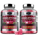 Iron Labs Nutrition Creatine Monohydraat (180 Gummy Bears) - 3600mg Per Serving - Aardbei smaak - Hoge sterkte Creatine voor mannen en vrouwen (180 Vegan Gummies)