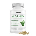 Organische Aloë Vera Capsules 20% Aloins Supplement - Pure Inner Leaf Gel Concentraat - Digestief, Gut Health, Skin, Immune Support - 120 Tellen - Non-GMO, Glutenvrije, Veganistisch