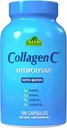 CollageenC - Collageen Hydrolysaat Capsules met Biotine door Alfa Vitamines - Anti-Aging Voedingssupplement voor de huid, nagels en haarverjonging - Ondersteunt bot en spier - Made in USA - 180 Capsules
