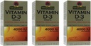 Antwoord van de natuur Vitamine D-3 Drops 4000 LU, 0,5-Ounce, 3 tellingen