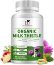 Organic Milk Thistle Liver Detox Supplement - 15-in-1 Formule met Silymarin, Antioxidanten, & Herbal Blend - 90 Capsules