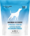 Om Mushroom Matrix Maximum Recovery Mushroom Pet Supplement Powder, Supports Optimal Health & Senior Care for Dogs & Cats, 200 Grams, 7.1 oz