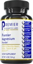 Premier Research Labs Magnesium Powder - Magnesium Lactate Supplement, Magnesium Powder for Sleep & Health, 400 mg Per Serving, for Men & Women - 4 oz